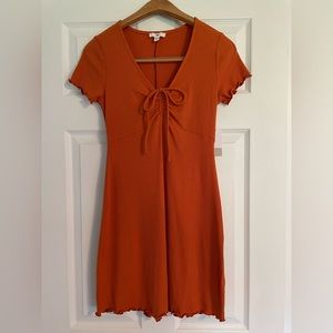 Rust orange BP. Dress